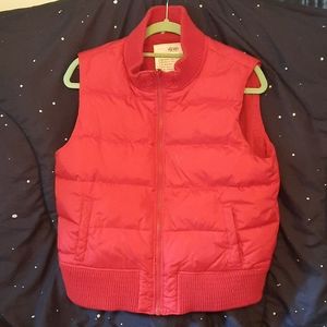 Old Navy Red Puffer Vest